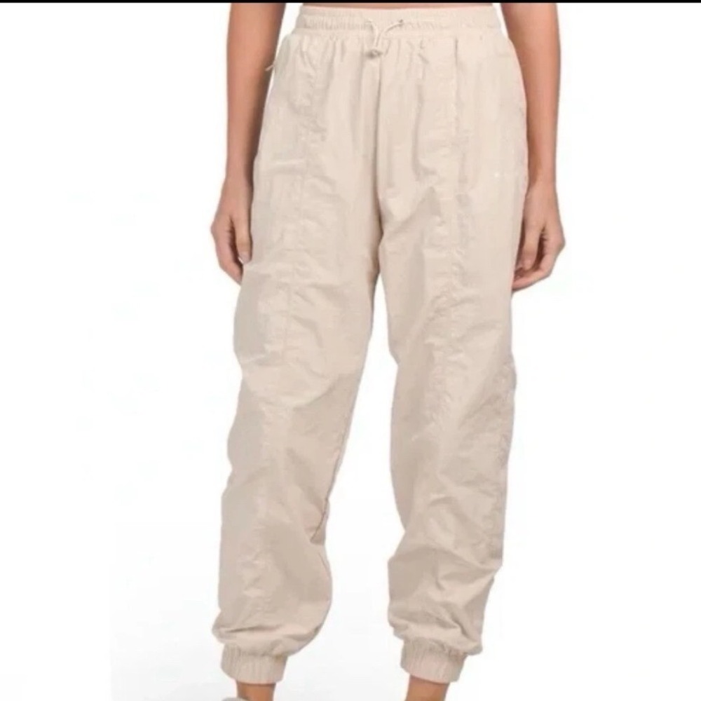WILO The‎ Label Women Parachute Pants Jogger Track Pants Mesh Lined Size M sand